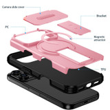 For iPhone 18 Pro Max Case | MagSafe Compatible Sliding Camera Shield Kickstand Cover, Pink