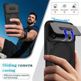For iPhone 18 Pro Max Case | MagSafe Compatible Sliding Camera Shield Kickstand Cover, Black