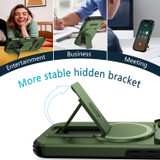 For iPhone 18 Pro Max Case | MagSafe Compatible Sliding Camera Shield Kickstand Cover, Green