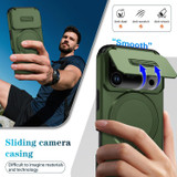 For iPhone 18 Pro Max Case | MagSafe Compatible Sliding Camera Shield Kickstand Cover, Green