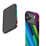 For Apple iPhone 18 Pro Case, MagSafe Compatible Protective Cover, Lined Rainbow | iCoverLover Australia
