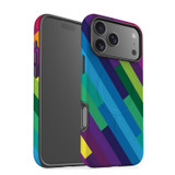 For Apple iPhone 18 Pro Case, MagSafe Compatible Protective Cover, Lined Rainbow | iCoverLover Australia