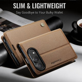 For iPhone Duo Case - CaseMe RFID Wallet - Brown