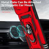 For iPhone 18 Pro Case - Camera Shield Ring Stand - Red