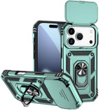 For iPhone 18 Pro Case - Camera Shield Ring Stand - Dark Green