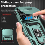 For iPhone 18 Pro Case - Camera Shield Ring Stand - Dark Green