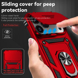 For iPhone 18 Pro Case - Camera Shield Ring Stand - Red