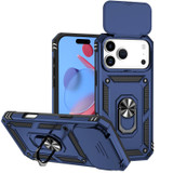 For iPhone 18 Pro Case - Camera Shield Ring Stand - Blue