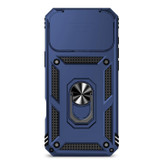 For iPhone 18 Pro Case - Camera Shield Ring Stand - Blue