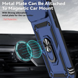 For iPhone 18 Pro Case - Camera Shield Ring Stand - Blue