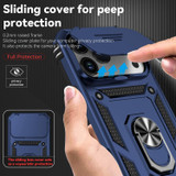 For iPhone 18 Pro Case - Camera Shield Ring Stand - Blue