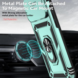 For iPhone 18 Pro Case - Camera Shield Ring Stand - Dark Green