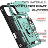 For iPhone 18 Pro Case - Camera Shield Ring Stand - Dark Green