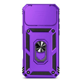 For iPhone 18 Pro Case - Camera Shield Ring Stand - Purple