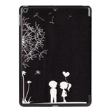 Cute Dandelion Couple 3-fold Leather iPad 2017 9.7-inch Case | Leather iPad 2017 Cases | iPad 2017 Covers | iCoverLover