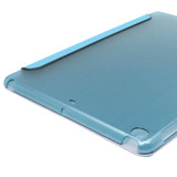 Blue Silk Textured Smart Leather iPad 2017 9.7-inch Case | Leather iPad 2017 Cases | iPad 2017 Covers | iCoverLover