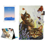 Cats and Butterflies Smart Leather iPad 2017 9.7-inch Wallet Cover | Leather iPad 2017 Cases | iPad 2017 Covers | iCoverLover