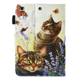 Cats and Butterflies Smart Leather iPad 2017 9.7-inch Wallet Cover | Leather iPad 2017 Cases | iPad 2017 Covers | iCoverLover