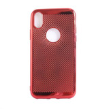 Red Electroplated Grippy iPhone XS & X Case | Protective iPhone XS & X Cases | Protective iPhone XS & X Covers | iCoverLover