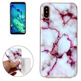 Purple Marbled Grippy iPhone XS & X Back Case | Protective iPhone XS & X Covers | Protective iPhone XS & X Cases | iCoverLover