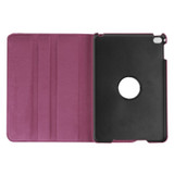 Purple Lychee 360-Degree Rotating Leather iPad Mini 4 Case | Leather iPad Mini 4 Cases | Leather iPad Mini 4 Covers