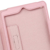 Pink Lychee Texture 2-fold Folio Leather iPad Mini 1, 2, 3 Case | Leather Apple iPad Mini Covers | Leather iPad Mini Cases | iCoverLover
