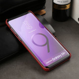 Samsung Galaxy S9 PLUS Case Red Crocodile Texture Genuine Leather Back Shell with Enhanced Grip and Shock-resistant | Genuine Leather Samsung Galaxy S9 Plus Cases | Genuine Leather Samsung Galaxy S9 Plus Covers | iCoverLover