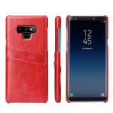 Samsung Galaxy Note 9 Case Red Deluxe Leather Back Shell Cover | Leather Samsung Galaxy Note 9 Covers | Leather Samsung Galaxy Note 9 Cases | iCoverLover