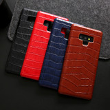 Samsung Galaxy Note 9 Case Red Genuine Crocodile Leather Back Shell Cover | Samsung Galaxy Note 9 Genuine Leather Covers | Samsung Galaxy Note 9 Leather Cases | iCoverLover