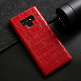 Samsung Galaxy Note 9 Case Red Genuine Crocodile Leather Back Shell Cover | Samsung Galaxy Note 9 Genuine Leather Covers | Samsung Galaxy Note 9 Leather Cases | iCoverLover
