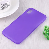 iPhone XS & X Case Purple Frosted Solid Colour Soft TPU Shockproof Back Shell Cover | Protective Apple iPhone XS & X Covers | Protective Apple iPhone XS & X Cases | iCoverLover