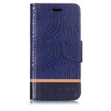 iPhone XS Max Case Blue Crocodile Texture Horizontal Flip Leather Case | Leather Apple iPhone XS Max Covers | Leather Apple iPhone XS Max Cases | iCoverLover