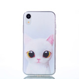 iPhone XR Case Wide-Eyed Cat Patterned TPU Back Shell Cover with Impact and Scratch Protection | Protective Apple iPhone XR Covers | Protective Apple iPhone XR Cases | iCoverLover