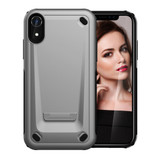 iPhone XR Case Silver Slim TPU and PC Double Layer Shockproof Protective Cover with Enhanced Grip and Anti-Scratch| Armor Apple iPhone XR Cases | Armor Apple iPhone XR Covers | iCoverLover