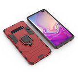 Samsung Galaxy S10 Plus Case Red Protective PC and TPU Back Shell with Magnetic Ring Holder and Shockproof Material | Protective Samsung Galaxy S10 Plus Covers | Protective Samsung Galaxy S10 Plus Cases | iCoverLover