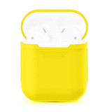 For Apple AirPods 1 & 2 Storage Bag Yellow Silicone Protective Box with Impact-resistant, Scratch-proof and Antiloss | AirPods Accessories | iCoverLover