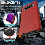 Samsung Galaxy S10 Plus Case Red Ultra Thin Shockproof PC+TPU Armour Back Cover | Armor Samsung Galaxy S10 Plus Covers | Armor Samsung Galaxy S10 Plus Cases | iCoverLover