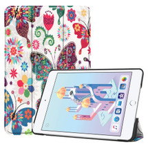 iPad mini 5 2019 Case Butterfly Pattern Karst Texture PU Leather Folio Cover with 3-fold Holder, Sleep/Wake-up Function | Free Delivery Across Australia
