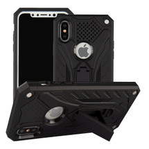 iPhone XS & X Case, Armour Strong Shockproof Cover with Kickstand, Black | Armor iPhone XS & X Cases | Armor iPhone XS & X Covers | iCoverLover