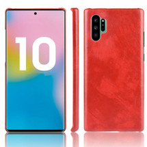 Samsung Galaxy Note 10+ Plus Case Red Lychee Texture PC+PU Leather shock-proof Cover with Anti Scratch & Precise Cutouts| Free Delivery in Australia