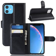 For iPhone 11 Case, Lychee PU Leather Wallet Folio Cover, Kickstand | iCoverLover.com.au