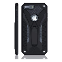 iPhone 7 PLUS Case, Armour Strong Shockproof Tough Cover with Kickstand Black