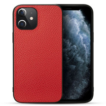 iPhone 12 Pro Max/12 Pro/12 mini Case, Genuine Leather Durable Slim Fit Protective Cover, Red | iCoverLover Australia