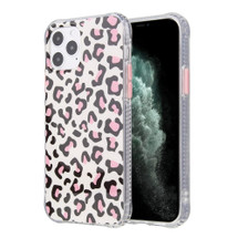 For iPhone 12 Pro Max,12 Pro/12, 12 mini Leopard Print TPU + Acrylic Protective Case, Detachable Buttons, Pink  | iCoverLover Australia