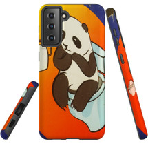 For Samsung Galaxy S23 Ultra, S23+ Plus, S23, S22 Ultra, S22+, S22, S21 Case, Protective Cover, Pandas Toilet | Protective Cases | iCoverLover.com.au