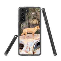 Samsung Galaxy S21 Ultra/S21+ Plus/S21 Protective Case, Clear Acrylic Back Cover, Wild Dingo | iCoverLover.com.au | Phone Cases