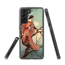 Samsung Galaxy S21 Ultra/S21+ Plus/S21 Protective Case, Clear Acrylic Back Cover, Tree Princess | iCoverLover.com.au | Phone Cases