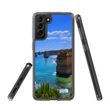 Samsung Galaxy S21 Ultra/S21+ Plus/S21 Protective Case, Clear Acrylic Back Cover, Twelve Apostles Rocks | iCoverLover.com.au | Phone Cases