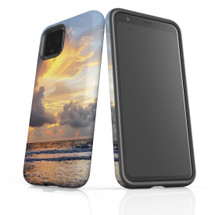 Google Pixel 5/4a 5G,4a,4 XL,4/3XL,3 Case, Tough Protective Back Cover, Sunset at the Beach | iCoverLover Australia