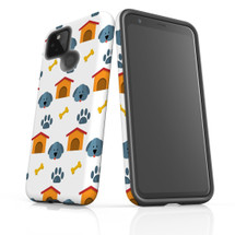 Google Pixel 5 Case Armour Protective Cover Dogs